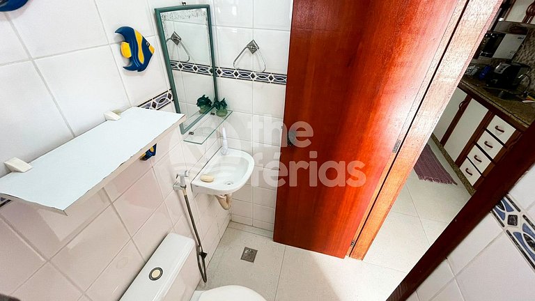 AP 2 qtos AC c/ piscina e churrasqueira em cond.