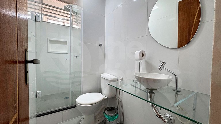 Ap 2 qtos c/ Ar C 7mins andando do Forte