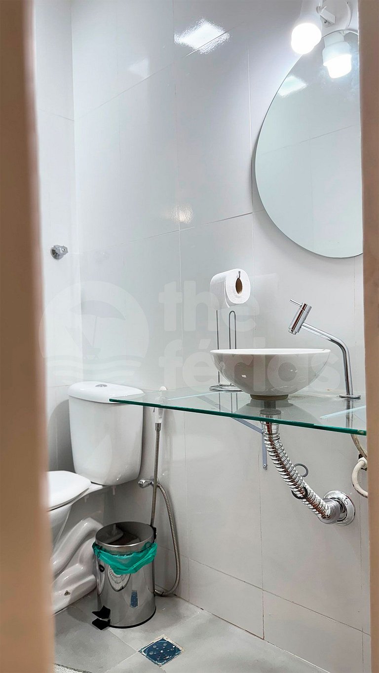 Ap 2 qtos c/ Ar C 7mins andando do Forte