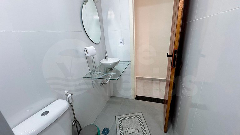 Ap 2 qtos c/ Ar C 7mins andando do Forte