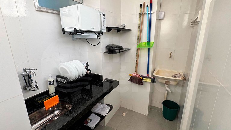 Ap 2 qtos c/ Ar C 7mins andando do Forte