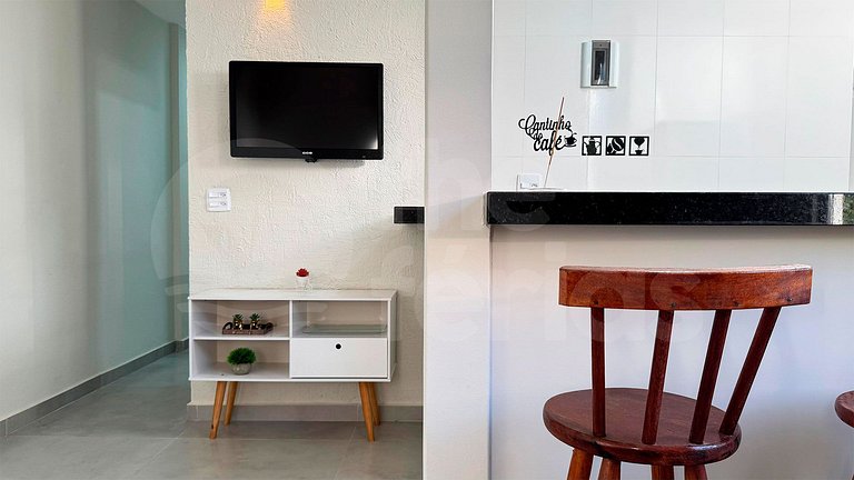 Ap 2 qtos c/ Ar C 7mins andando do Forte