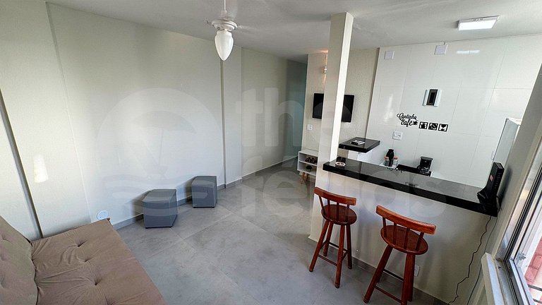 Ap 2 qtos c/ Ar C 7mins andando do Forte