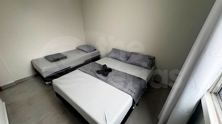 Ap 2 qtos c/ Ar C 7mins andando do Forte