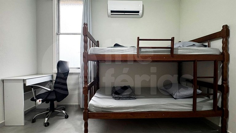 Ap 2 qtos c/ Ar C 7mins andando do Forte