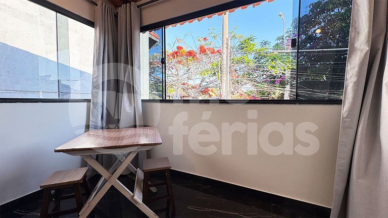 Loft novo com cozinha, ar-condicionado e wi-fi