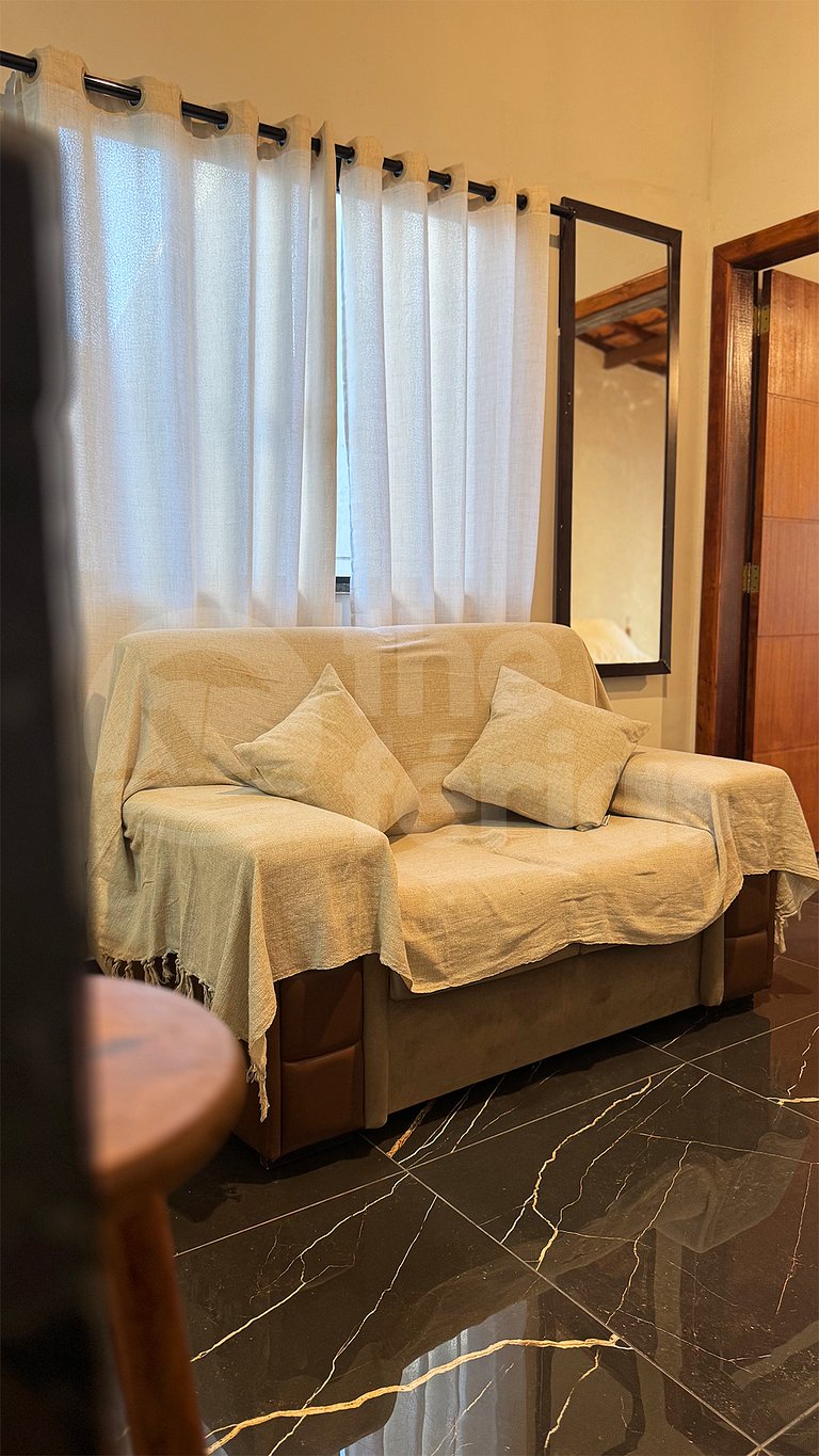 Loft novo com cozinha, ar-condicionado e wi-fi