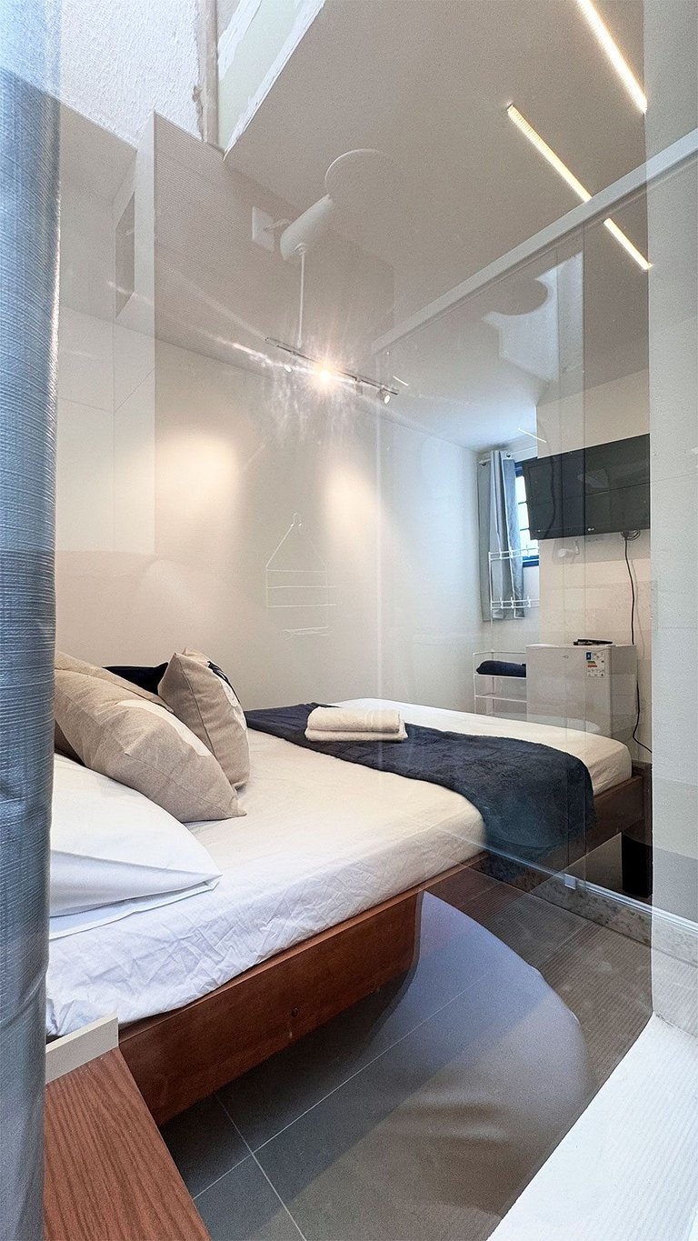 Suíte Família com AR frigobar bem no centro