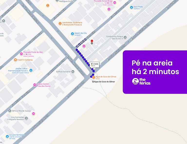 Suíte Pérola do Braga 102 à 2min da Praia do Forte